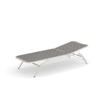Bain de soleil YARD de Emu, Blanc mat / sangles gris-vert