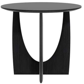 Table d'appoint GEOMETRIC en chêne d'Ethnicraft, Noir