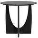 Table d'appoint GEOMETRIC en chêne, Noir