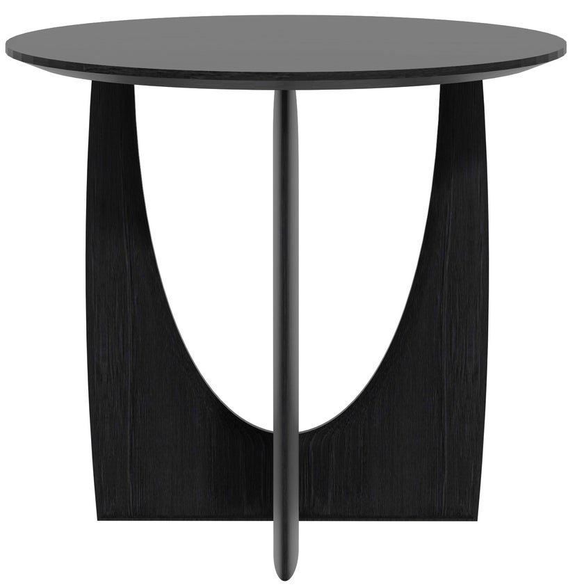 Table d'appoint GEOMETRIC en chêne d'Ethnicraft, Noir Table d'appoint GEOMETRIC en chêne d'Ethnicraft, Noir