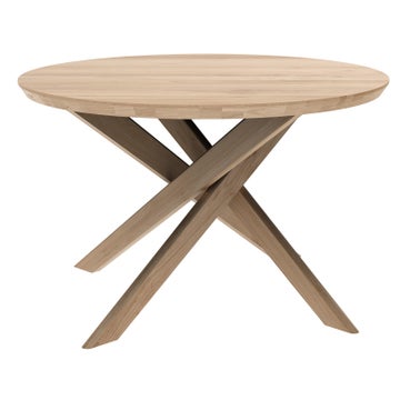 Table basse ronde MIKADO d'Ethnicraft, Chêne