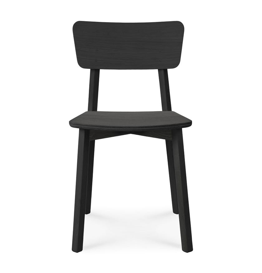 Chaise CASALE d'Ethnicraft, Chêne teinté noir
