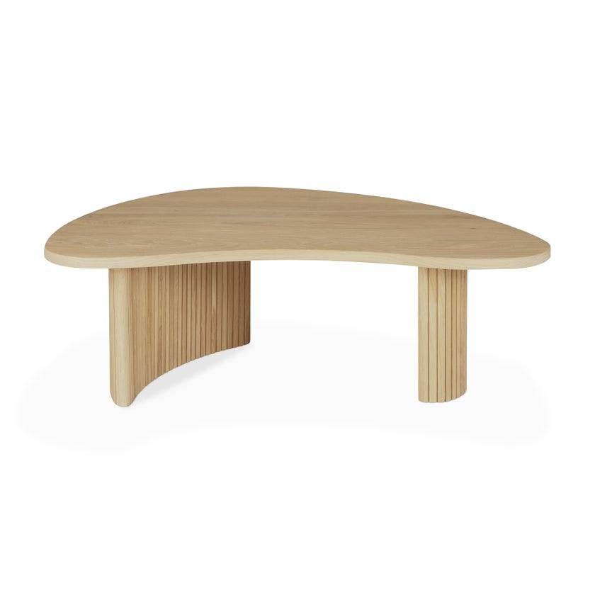 Table basse Boomerang - chêne - forme organique Table basse Boomerang - chêne - forme organique