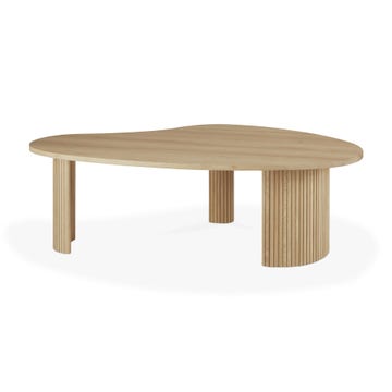 Table basse Boomerang - chêne - forme organique