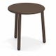 Table basse en aluminium YARD de Emu, Ø50 cm, Marron d'Inde
