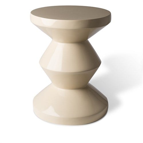 Tabouret ZIG ZAG de Pols Potten, Beige Tabouret ZIG ZAG de Pols Potten, Beige
