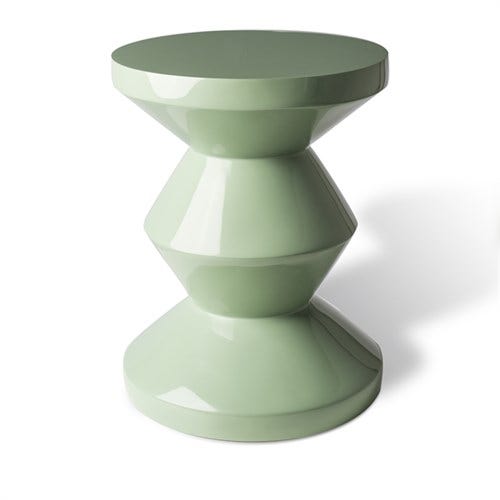 Tabouret ZIG ZAG de Pols Potten, Olive Tabouret ZIG ZAG de Pols Potten, Olive