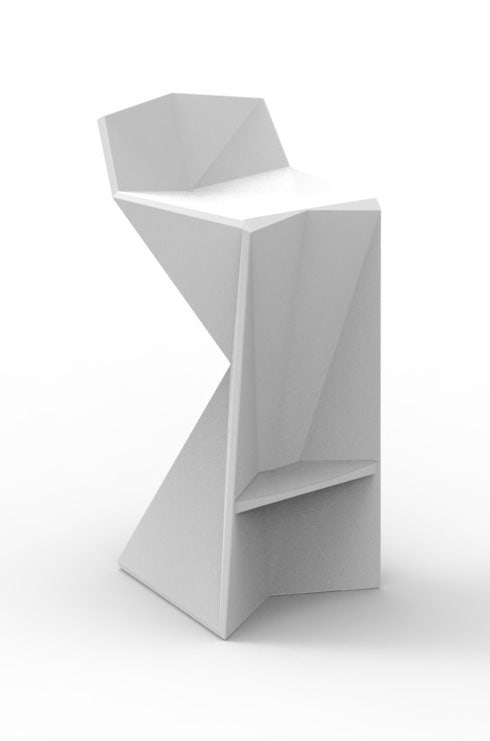 Tabouret de bar VERTEX de Vondom, Blanc Tabouret de bar VERTEX de Vondom, Blanc
