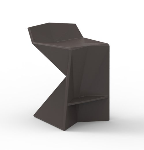 Tabouret de bar VERTEX de Vondom, Marron