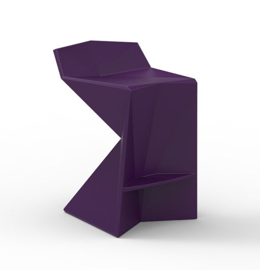 Tabouret de bar VERTEX de Vondom, Plum