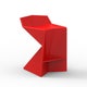 Tabouret de bar VERTEX, Rouge