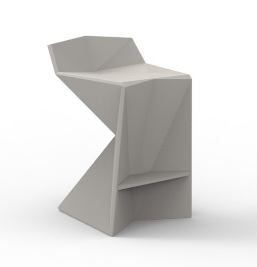 Tabouret de bar VERTEX de Vondom, Taupe