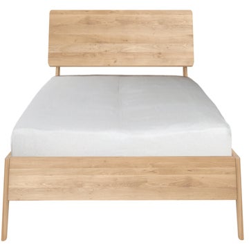 Lit AIR d'Ethnicraft, Matelas 180-200, Chêne
