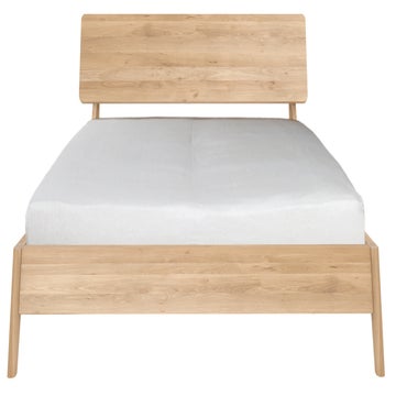 Lit AIR d'Ethnicraft, Matelas 160-200, Chêne