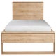 Lit NORDIC II d'Ethnicraft, Matelas 160-200, Chêne