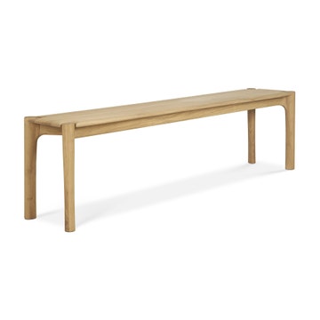 Banc PI d'Ethnicrft, en chêne, 166x35x46cm