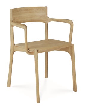 Chaise PI - chêne - avec accoudoir Chaise PI - chêne - avec accoudoir