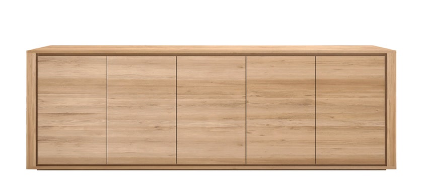 Buffet SHADOW d'Ethnicraft, 5 portes, Chêne Buffet SHADOW d'Ethnicraft, 5 portes, Chêne