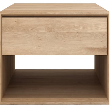Table basse NORDIC d'Ethnicraft,1 tiroir, Grand modèle, Chêne