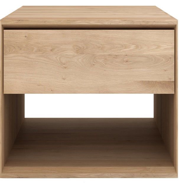 Table basse NORDIC d'Ethnicraft,1 tiroir, Grand modèle, Chêne