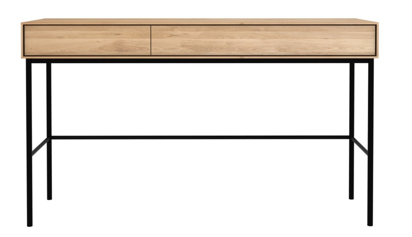 Bureau WHITEBIRD d'Ethnicraft, 2 tiroirs, Chêne Bureau WHITEBIRD d'Ethnicraft, 2 tiroirs, Chêne