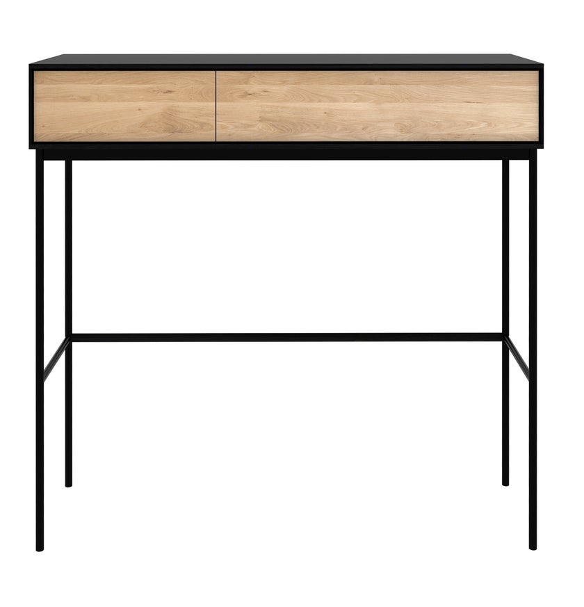 Bureau en chêne BLACKBIRD d'Ethnicraft, 2 tiroirs