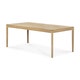 Table à rallonge BOK en chêne, 200/300x100x76, Chêne
