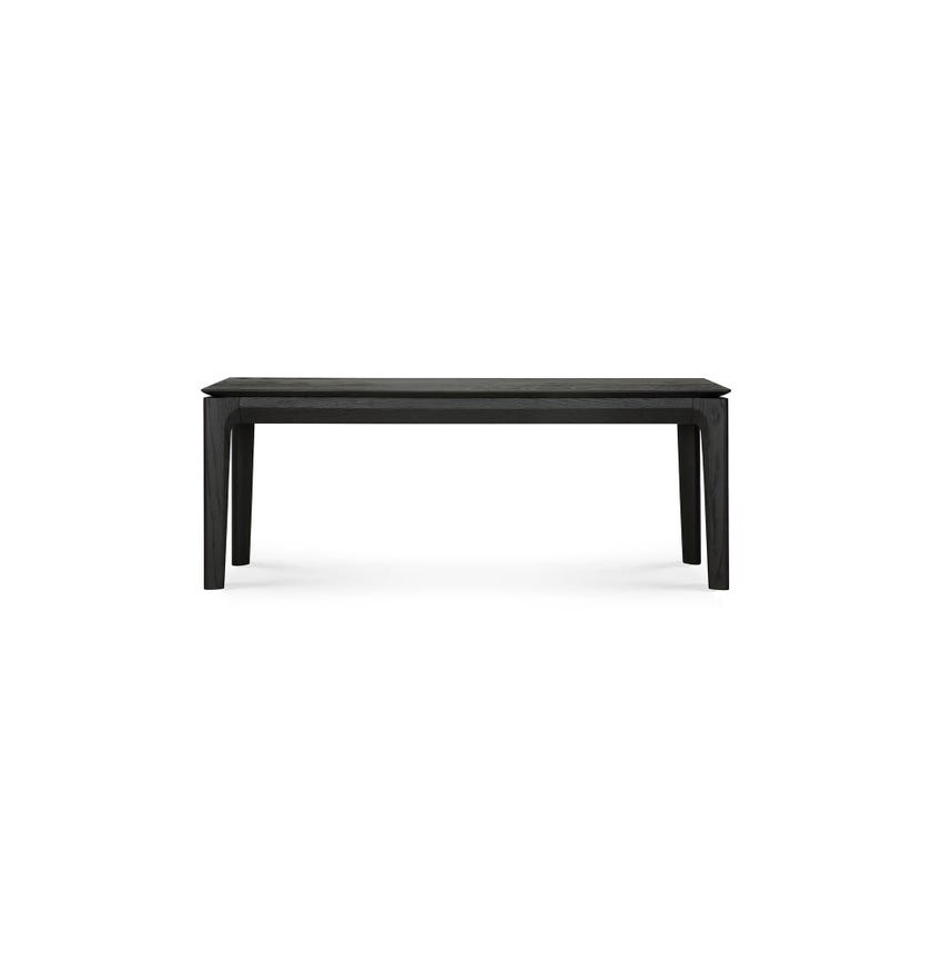 Banc BOK en chêne d'Ethnicraft, S, Chêne teinté noir