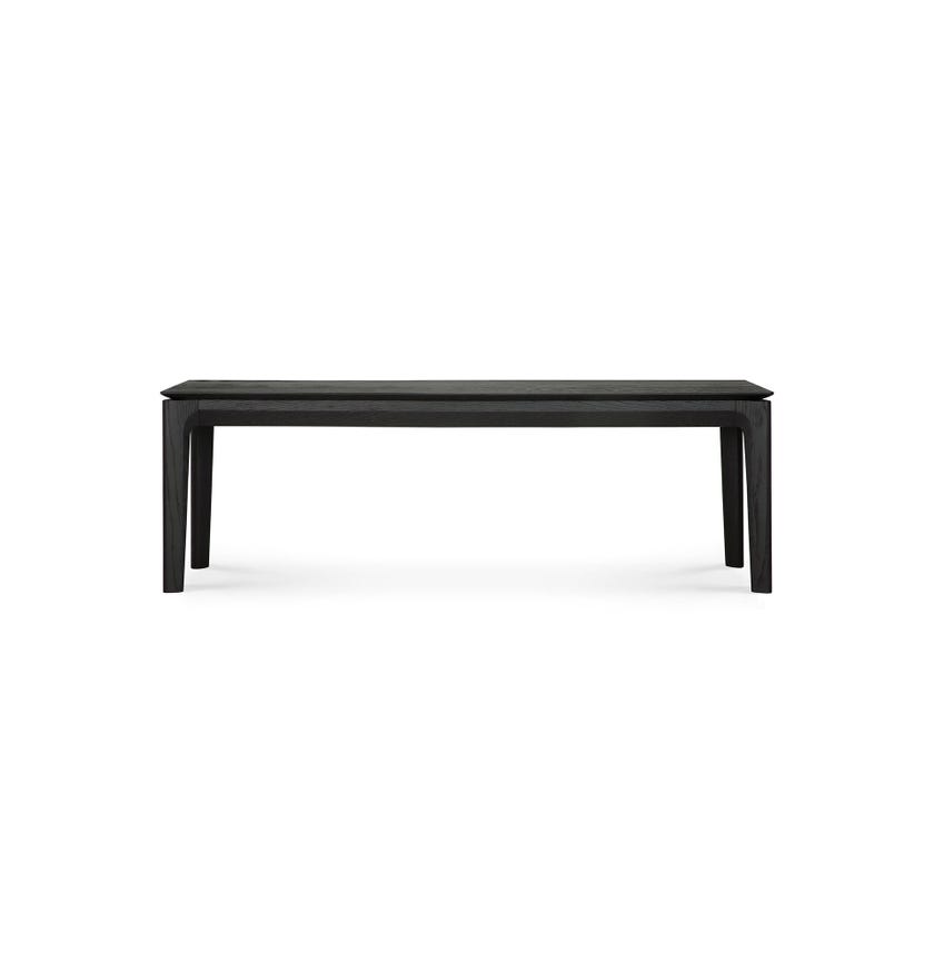 Banc BOK en chêne d'Ethnicraft, M, Chêne teinté noir