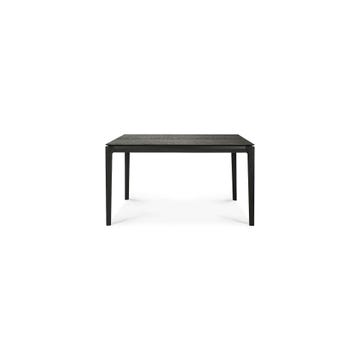 Table à rallonge BOK d'Ethnicraft, L.140/220 x P.90 x H.76 cm, Chêne teinté noir