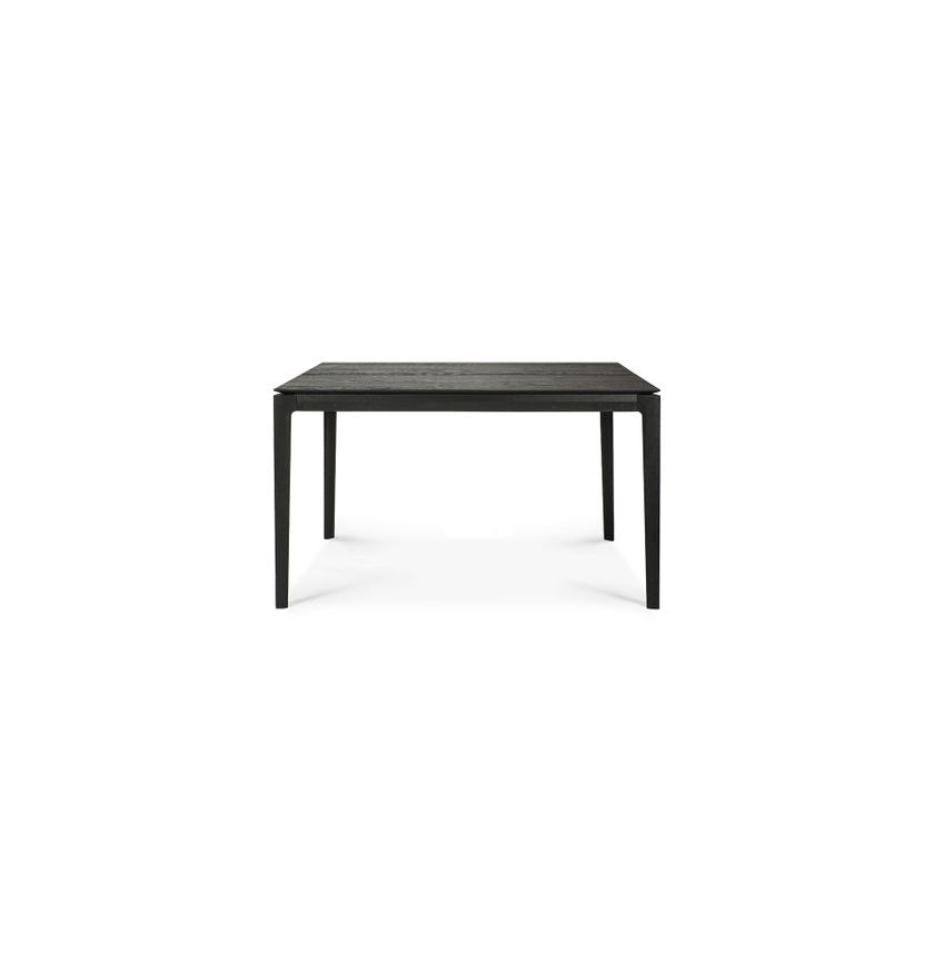 Table à rallonge BOK d'Ethnicraft, L.140/220 x P.90 x H.76 cm, Chêne teinté noir