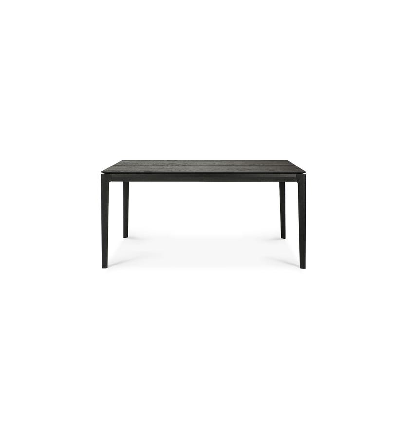Table à rallonge BOK d'Ethnicraft, L.160/240 x P.90 x H.76 cm, Chêne teinté noir