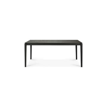 Table à rallonge BOK d'Ethnicraft, L.180/280 x P.100 x H.76 cm, Chêne teinté noir