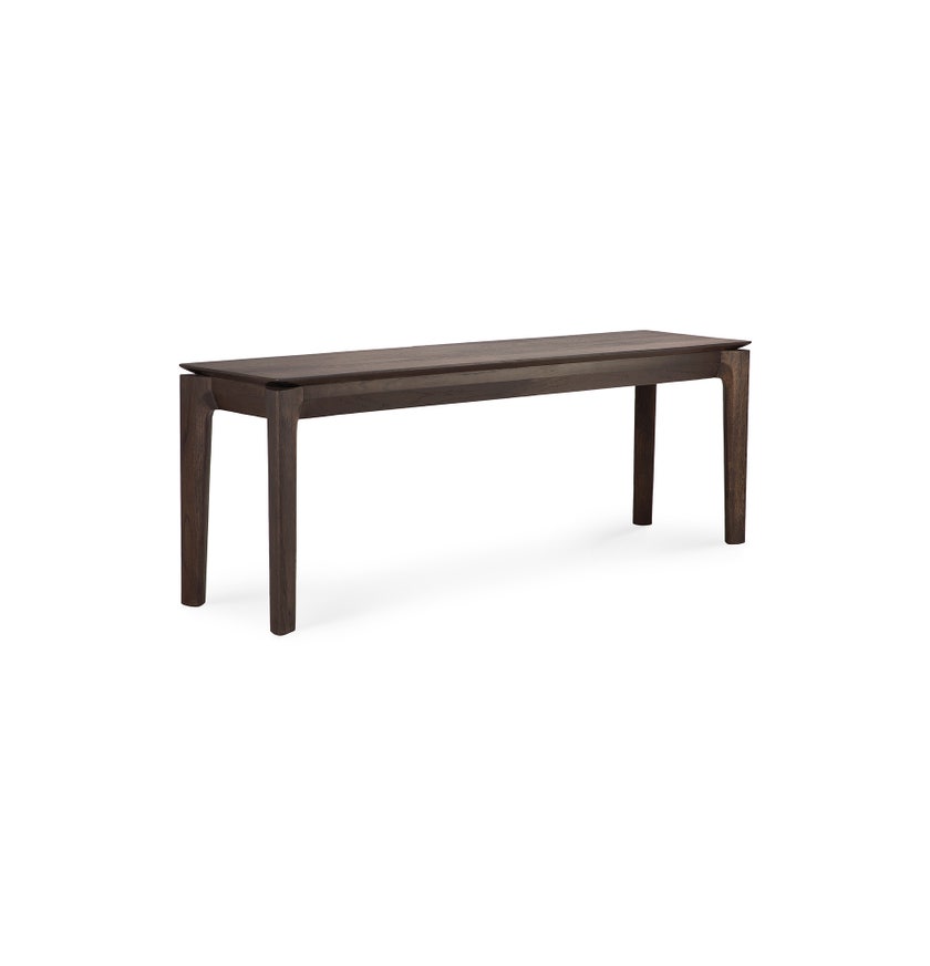 Banc BOK en chêne d'Ethnicraft, S, Brun foncé
