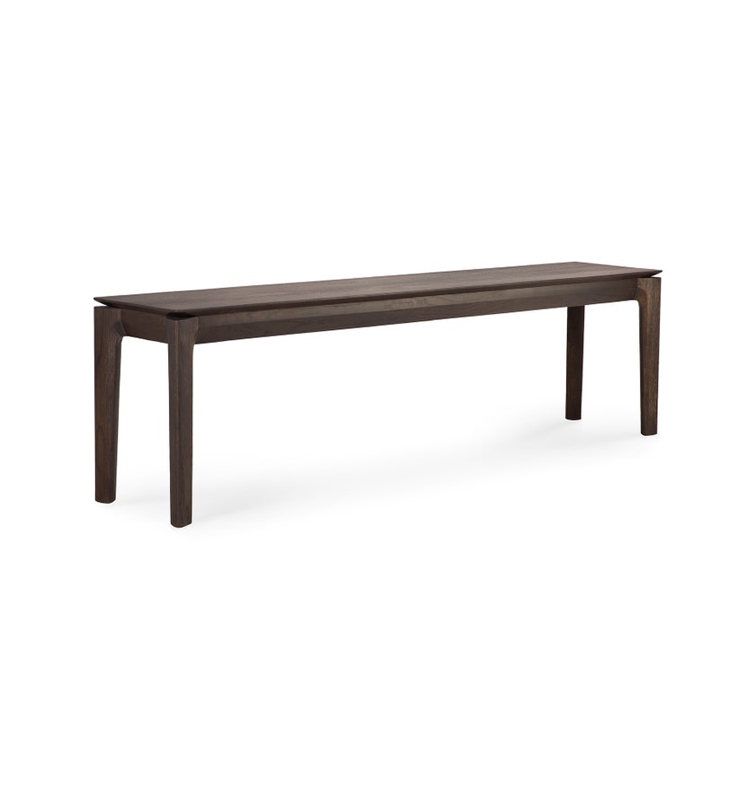 Banc BOK en chêne d'Ethnicraft, L, Brun foncé
