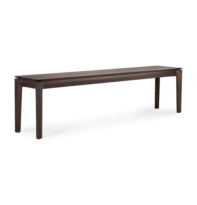 Banc BOK en chêne d'Ethnicraft, XL, Brun foncé