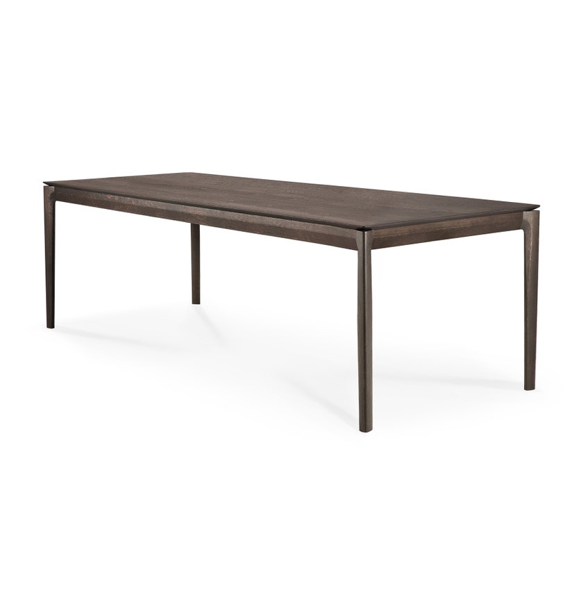 Table en chêne BOK d'Ethnicraft, 220 x 95 x 76 cm, Brun