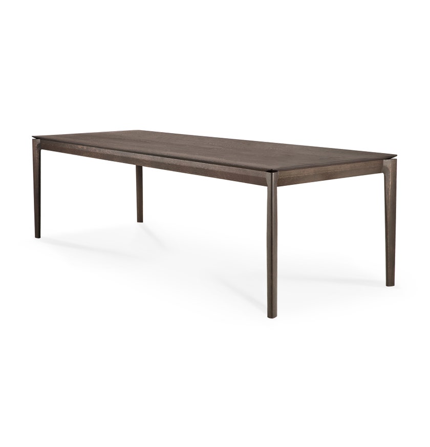 Table en chêne BOK d'Ethnicraft, 240 x 100 x 76 cm, Brun