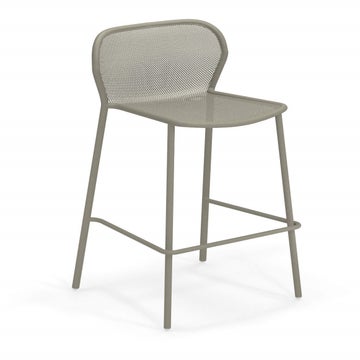TABOURET DE BAR DARWIN, Gris / vert