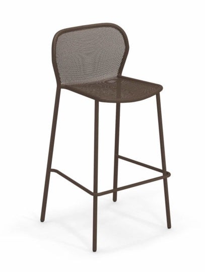TABOURET DE BAR DARWIN, Marron d'Inde TABOURET DE BAR DARWIN, Marron d'Inde