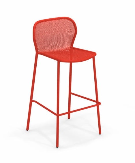TABOURET DE BAR DARWIN, Rouge écarlate TABOURET DE BAR DARWIN, Rouge écarlate