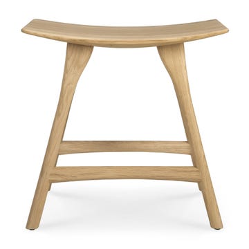 Tabouret bas OSSO d'Ethnicraft, Chêne huilé