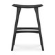 Tabouret de bar OSSO, Chêne teinté noir