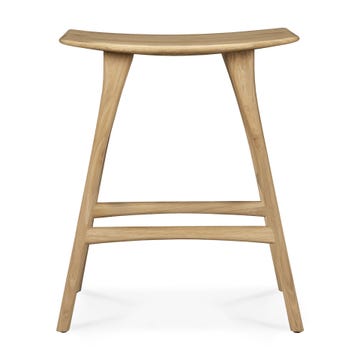 Tabouret haut OSSO d'Ethnicraft, Chêne huilé