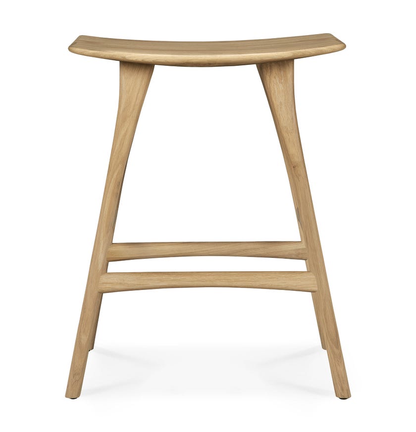 Tabouret haut OSSO d'Ethnicraft, Chêne huilé