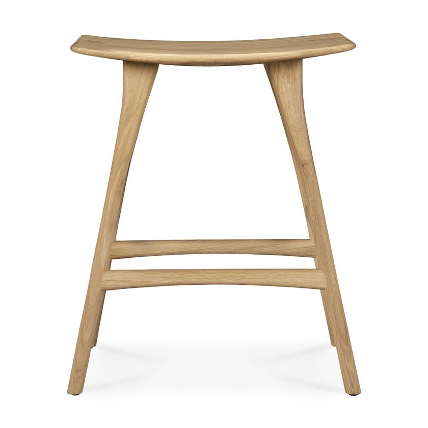Tabouret haut OSSO d'Ethnicraft, Chêne huilé Tabouret haut OSSO d'Ethnicraft, Chêne huilé