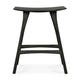 Tabouret Haut Osso,  Chêne teinté noir