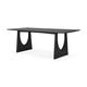 Table à manger GEOMETRIC, 220 x 100 x 76 cm, Chêne teinté noir