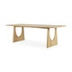 Table à manger GEOMETRIC d'Ethnicraft, 250 x 100 x 76 cm, Chêne