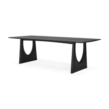 Table à manger GEOMETRIC d'Ethnicraft, 250 x 100 x 76 cm, Chêne teinté noir